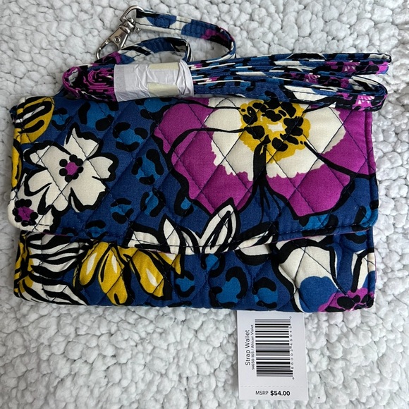 💐VERA BRADLEY Crossbody WALLET 💜💖African Violet NWT— Regular $54 - Picture 1 of 5